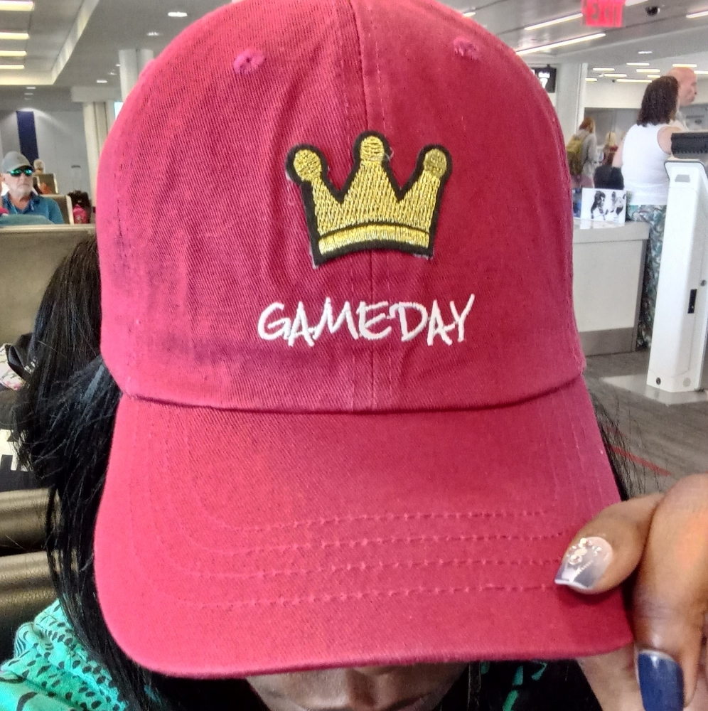 Game day adjustable women's hats